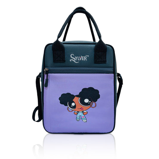 Sylver Power Puff Lunch Bag Purple Passion Edition