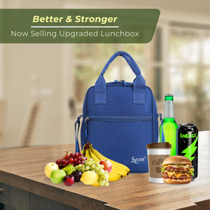 Sylver Insulated Navi Blue Lunch Bag