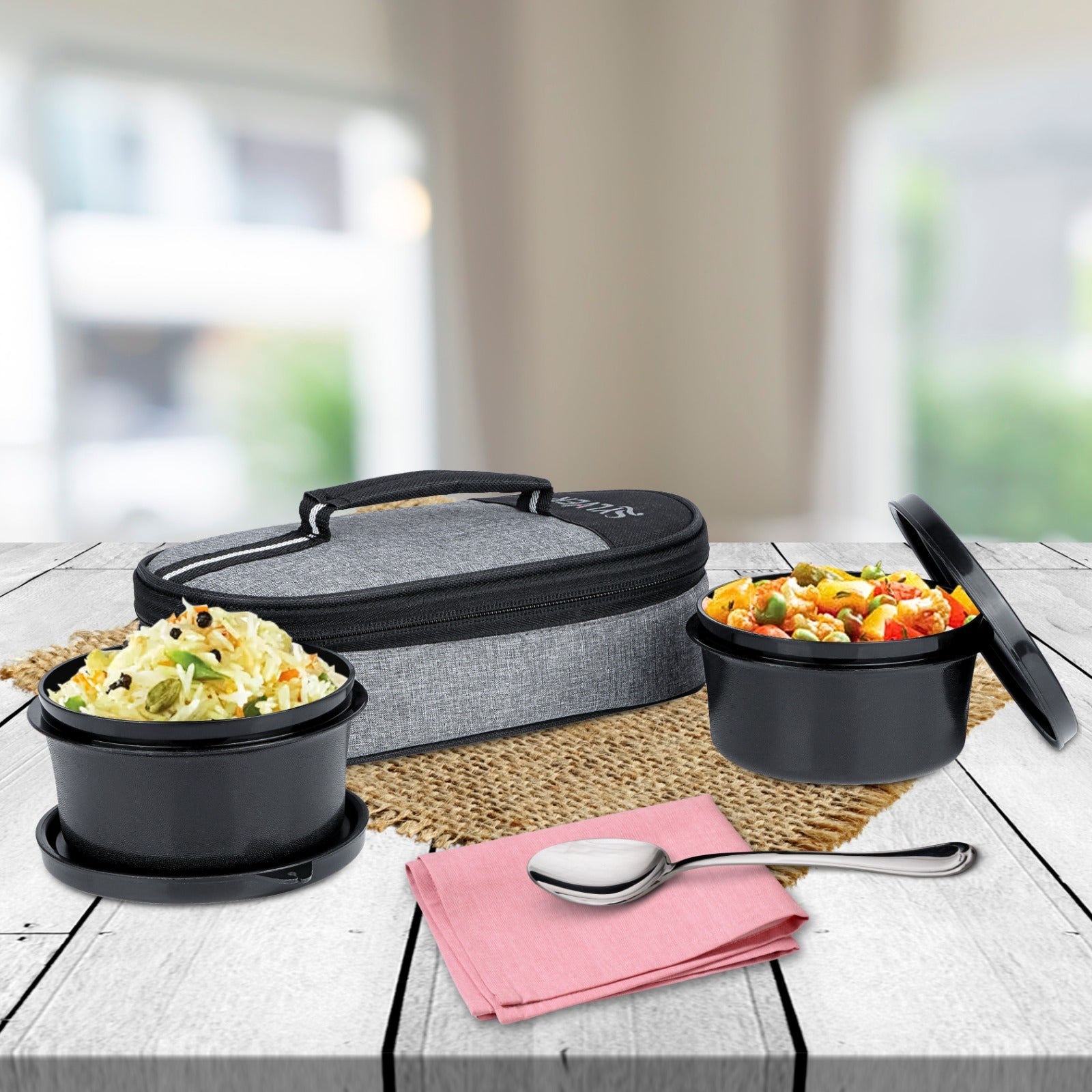 Sylver Bitebox set of 2 horizontal Lunch Box