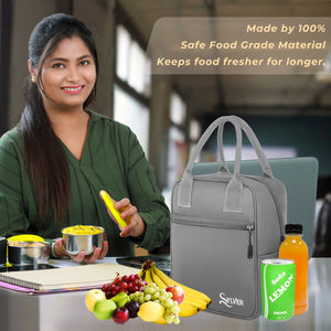 Sylver Insulated Navi Blue Lunch Bag