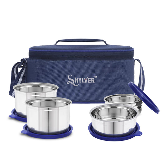 Shylver Blue Buzz Set of 4 Universal Lunch Box